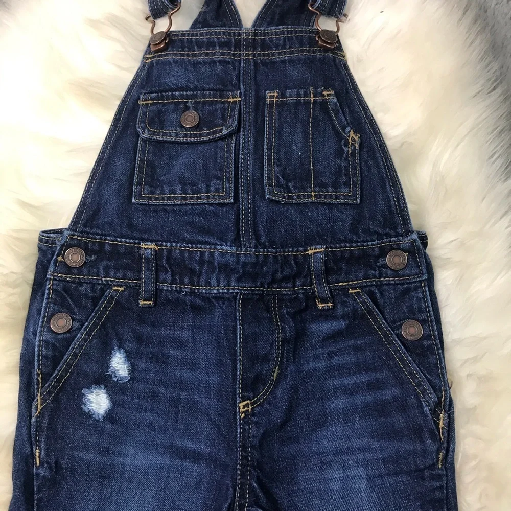 Gap skinny leg overalls